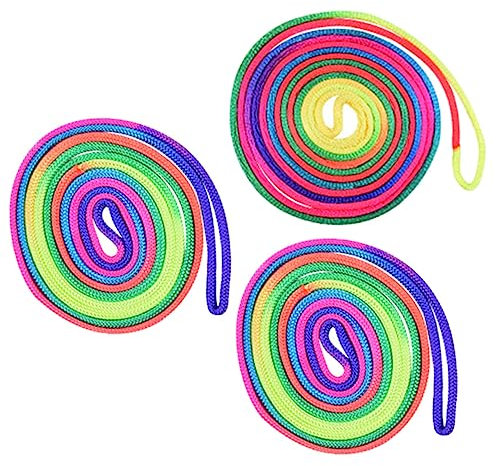 TOYANDONA 3pcs Rainbow Rope Toys for Boys and Girls Colorful Cats Cradle String Game Finger String Toy for Party Favors
