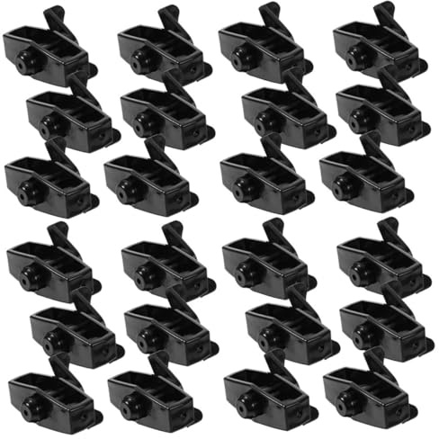Kisangel Tendeur de Câble Électrique 24 Pcs Noir pour Palissade Jardin Extérieur, Outil de Tension Abs Résistant Anti-Rouille, pour Fil Métallique et Clôture Agricole