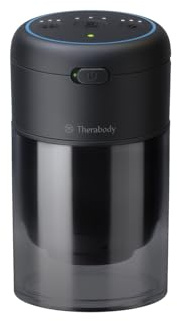 TheraCup Portable Cupping Massage Therapy for Localized Muscle Tension Relief and Blood Circulation in Back, Shoulders, Legs and Body - Smart Cupping Therapy with ThermaVibration Technology- Black