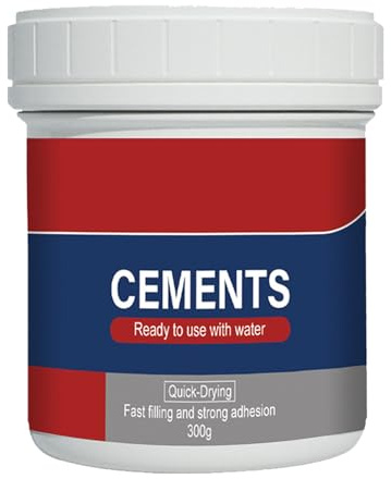 Rapid Setting Cement - Concrete Mix Bundle For Fence Post Repair | 300g Concrete Patch And Repair | Waterproof Rapid Repairs Cement | Cements Filler & Sealant For Patios, Sidewalks, Driveways