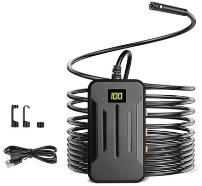 Strumenti Di Ispezione Dela Telecamera For Endoscopio Industriale Wifi Tubi Boroscopio Automobilistico(10m,5.5mm-Hard)