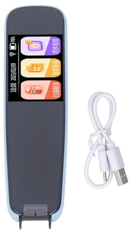 Bolígrafo Inteligente Traductor Simultáneo y Escáner de Texto ABS - Traducción Rápida y Aprendizaje de Inglés para Niños y Estudiantes con Pantalla Táctil y Batería Recargable