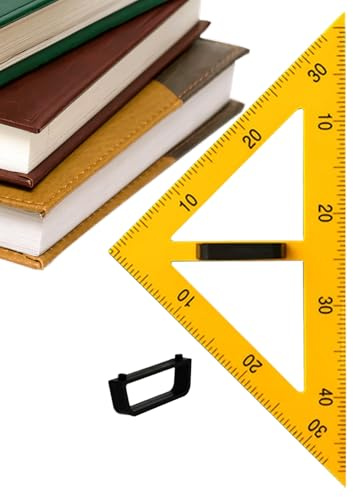 Goniometro gigante generico per aula | Righello per geometria triangolare, righello goniometro per ingegnere magnetico, per disegno di forme, corso di matematica, lavagna, architetto, designe