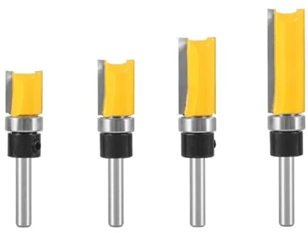 1 st/4 st 8 mm skaftfräs for träbearbetning for rengöring av spoltrimmer(4pcs 8mm shank)