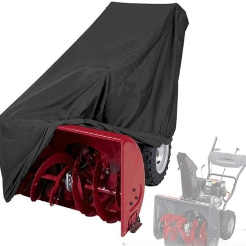 Durashmall Cubierta para soplador de nieve, protector impermeable para exteriores con cremallera para lluvia, nieve y heladas, apto para la mayoría de los modelos de 33 x 58 x 52 pulgadas