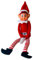 GLOW Wholesale- Papá Noel Figura Divertida de Elfos Behavin' Badly con Cuerpo Suave y Cara de Vinilo, Color Elfie (niño) (13056)