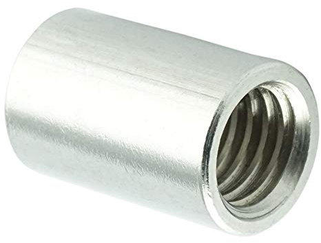 Eisenwaren2000 | M20 x 50 mm Rundmuffe (2 Stück) - Gewindemuffen rund - Edelstahl A2 V2A - rostfrei