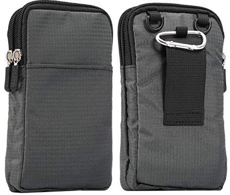 Crossbody Telefon Axelväska, Telefon Bälte Klippficka, 6.0 Liten Crossbody Kvinnor Telefon Handväska Plånbok Väska med Axelrem Dragkedja Smartphone Telefon Midja Hållare Män Fanny Pack med Karbinhake