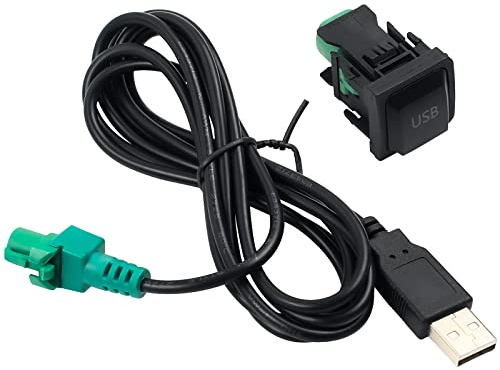 Easyhomie Auto USB Audio Kabel Adapter, CD-Player Radio Kabel, USB Einbaubuchse, Ersatz für VW Volkswagen (130cm)