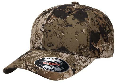 Flexfit Flexfit Veil Camo Cap, herrmössa, finns i många olika färger, storlekar S/M till L/XL, Vädeland, L-XL