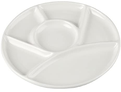 feedal porslin keramik 7 brunnar tusensköna formad akvarellfärg blandpalett konstnär färgpalett för vatten, olja eller akrylfärg (rund 20 cm/8 tum)