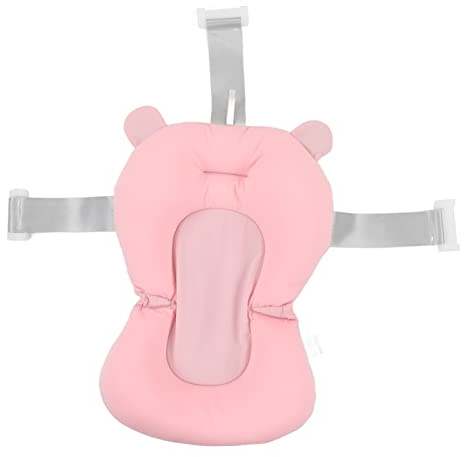 baby sink bathBadewannensitz, Große Platzsichere Babywannen-Sitzkissenfixierung Schwimmend für Kleinkinderbad (Rosa Bär)