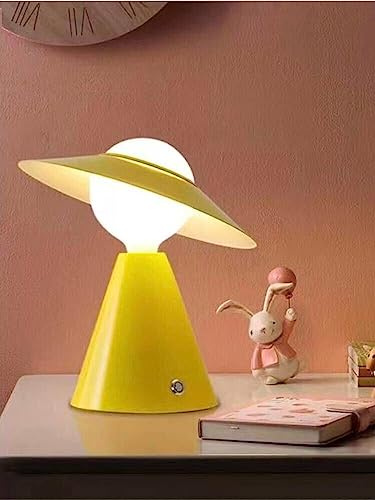 Kovalmax® Lampada da tavolo scrivania comodino lume porta lampadina e27 lumetto giallo