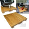 Calotti® Oak IDOKY® V3. Premium Gleitbrett mit integriertem Schneidbrett. Massives Eichenholz. Für Thermomix® TM6 und TM5. Matt lackierte Oberfläche. Schont die Waage. Made in Europe.