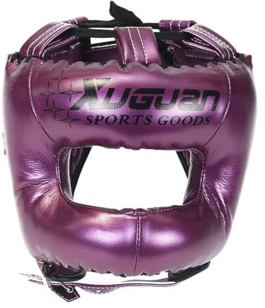 Chaoyilian Karate Taekwondo Kopfschutz,Head Guard,Box kopfschutz,Karate Box kopfschutz,Muay Thai,Leder Boxhelm,Hoher Schlagdämpfung,Stoßfest,MMA,Muay Thai,Sparring,Kampfsport,Für Gesichtsschutz.