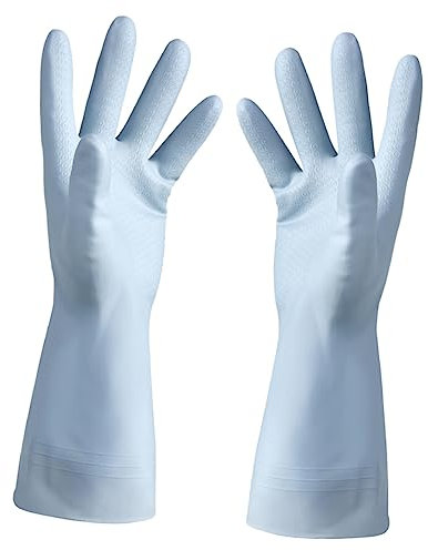 Healeved Nitrile Dish Washing Gloves Heat Resistant Oven Mitts Kitchen Cleaning Gloves for Dishwashing Laundry Gardening Car Cleaning Work