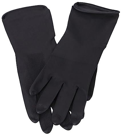 Ipetboom 5pairs Slip Gloves Pack Hair Dye Glove Barber for Hair Salon Unisex Latex Material