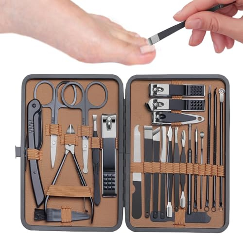 Kit de Manicura 24 en 1 con Herramientas de Acero Inoxidable
