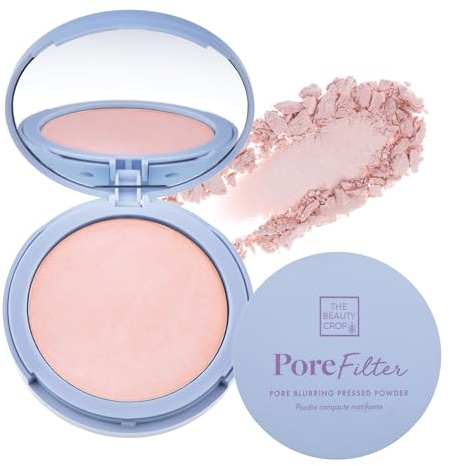 The Beauty Crop PoreFilter Pressed Powder - Blurs Pores & Controls Shine - Pink Shade - 0.34 oz