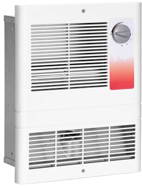 9815WH Electric Wall Heater - 1500W in-Wall Heater with Built-in Thermostat, 120/240V AC Dual Voltage, Quiet, Overheat Protection Wall Mounted Heater for Bedroom, Living Room