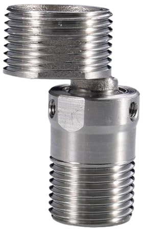 Wasserhahn-Eck-Tap-Adapter – verstellbarer Duschhahnwinkeladapter | Einstellbare gekrümmte abgewinkelte Edelstahl-Wasserhahnfuß | Stabile Duschkomponente, leicht zu reinigen und für Badezimmer zu lage