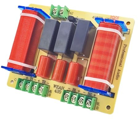 CHAKAE 400W 4 Ways Audiophiles Haut-parleurs Filtres Croisements avec des Aigus Réglables Distributeur Diviseur Fréquence Basse Filtre Croisé Audiophiles