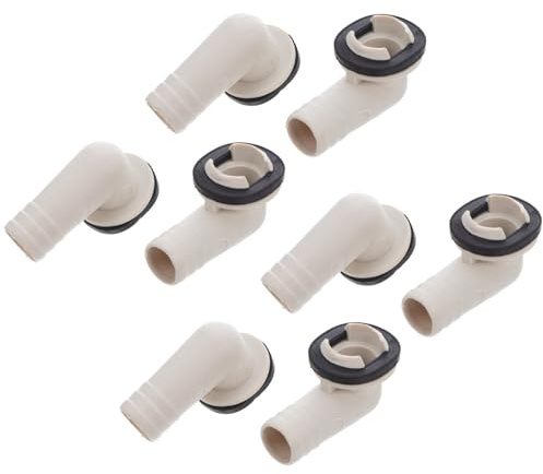 jojofuny 8pcs Air Conditioner Drain Hose Connectors Elbow Adapter with Leakproof Seal for Mini-split and Window Units Weather-resistant Drain Pipe Interface