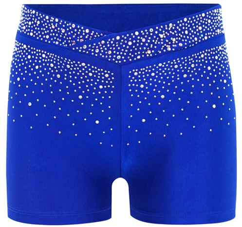 Yhong Pantalons Courts Danse Ballet pour Filles Leggings Courts Élastiques Pantalon Sport pour Gym Et Fitness