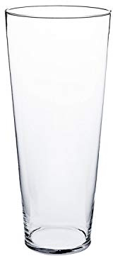INNA-Glas Vaso Conico in Vetro Conny, Trasparente, 50cm, Ø 17cm - Portafiori/Vaso da Fiori
