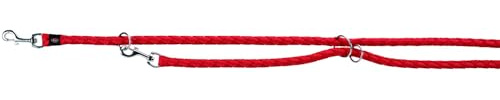 TRIXIE Hundeleine Cavo V-Leine L–XL 2,00 m, ø 18 mm, reflektierend – rot | Runde V-Leine für gute Kontrolle – für große bis sehr große Hunde, mit reflektierenden Elementen für mehr Sichtbarkeit