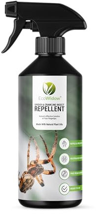 EcoWidow Spider Repellent Spray - Natural Peppermint Oil Insect & Cobweb Remover for Home, Humane Formula, 500ml