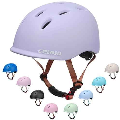 CELOID Kids Helmet,Baby Bike Helmets for Ages 8-10-16 Years Boys Girls,Adjustable Multi-Sport Cycling Skateboard Roller Skat Scooter Rollerblade Balance Skateboarding Helmet,Violet