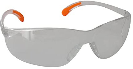 Greenstar - Lunettes De Protection 45m/s En Plastique - Verres Clairs - Modèle Professionnel - Norme EN166 F - Débroussailleuse & Bricolage, Taille unique