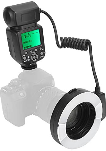 PUSOKEI Flash Annulaire Macro pour D7100, D7000, D5200, D5000, D3200, D3100, D90, D300S, D600, Etc.