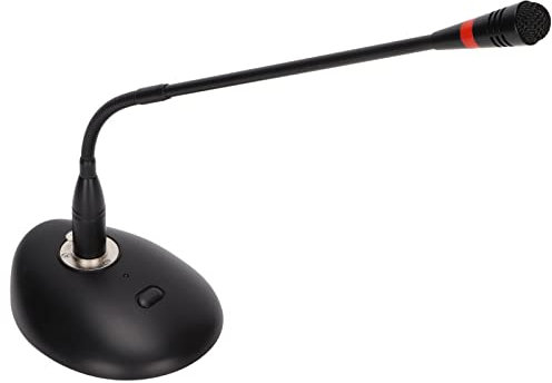 Bewinner D38 Schwanenhals Kondensatormikrofon, Kabelgebundenes Tischmikrofon mit XLR Buchse auf 6,35 mm Steckerkabel, XLR Omnidirektional Kondensatormikrofon für Konferenzvorträge