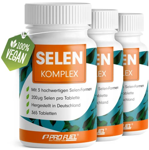 Selen hochdosiert 3x365x Selen 200µg Tabletten - Komplex aus 3 hochwertigen Selenium-Quellen: Selenhefe, Selenmethionin & Natriumselenit, Selentabletten - laborgeprüft mit Zertifikat - 100% vegan