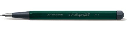 LEUCHTTURM1917 Drehgriffel Nr.2, Lápiz, mina de grafito (grosor 0, 7 mm), Dureza de la mina: HB, Forest Green