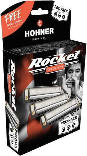 HOHNER Mundharmonika, Rocket, C/G/A ProPack