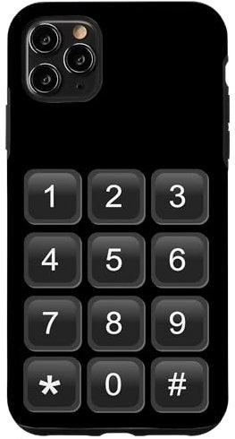 iPhone 11 Pro Max NUMERIC KEYPAD PHONE NUMBER SECURITY CODE PIN PAD COSTUME Case