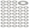OUDQFCJ Rondelles métalliques rondelles plates 50 pcs rondelles en acier inoxydable M6 x 18 * 1.2 mm rondelles en acier inoxydable 304 rondelles pour vis et écrous