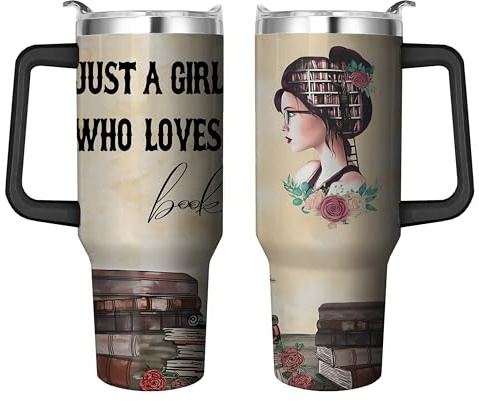 Vaso de 40 onzas con asa y popote, taza de viaje de café de doble pared a prueba de derrames a prueba de fugas, botella de agua aislada reutilizable de 40 onzas, taza de acero inoxidable con asa y