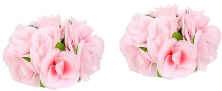 Alipis 2stücke Hängender Rosenblumenball Aus Seidenblumen Zartem Rosa Dekoration Für Hochzeiten Partys Und Festlichkeiten Wiederverwendbar Und Einfach Zu Lagern