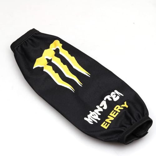 MiJunHD Motorcycle Rear Shock Suspension Absorber Protect Cover,Yellow Claw Pattern, 350mm Length Protector Protection Guard Waterproof Dust Cover for Dirt Pit Bike Motorbikes Scooter (1Piece)