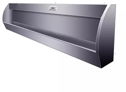 WXXSHGDW Urinal aus Edelstahl 304, Urinal für Männer Zur Wandmontage, Intelligentes Sensor-Urinal, Kommerzielle Hocheffiziente Spülrinne, für Schulen/öffentliche Orte(100cm/39in)
