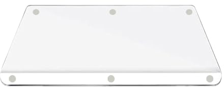 45x35 Cm Clear Acrylic Chopping Board,Non-Slip Clear Cutting Board with Lip,Small Kitchen Worktop Saver Counter Top Protector Mat,for Meat, Vegetables