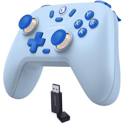 GameSir Nova Lite Wireless Controller – 2.4G & Bluetooth Gamepad for Windows PC, iPhone, Android, Switch & Steam Deck – Hall Effect Triggers, Turbo Function, Rumble Vibration (Blue)