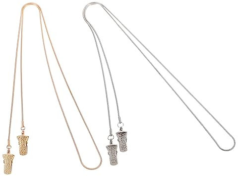 WESIEVYA 2stücke Brillenketten Aus Metall Brillenband Mit Masken-halter Brillen-accessoires in Verschiedenen Farben Hochwertige Verarbeitung Und Anti-verlust-funktion