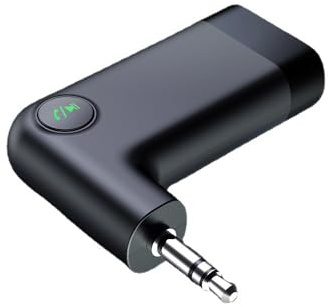 Récepteur Bluetooth 5.0 In-Car Kit mains libres aptX LL 3,5 mm AUX Jack Adaptateur audio sans fil pour PC, casque et microphone