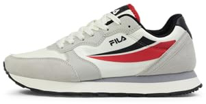 FILA Hypert sneakers för män, Marshmallow Black Fila Red, 43 EU