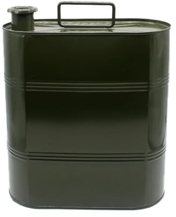 RVIFY Jerrican Essence Réservoirs de Carburant 5/10L, jerrycan en Acier Inoxydable, fûts d'essence Stables et scellés, Accessoires de Voiture Bidon Essence(10 L)